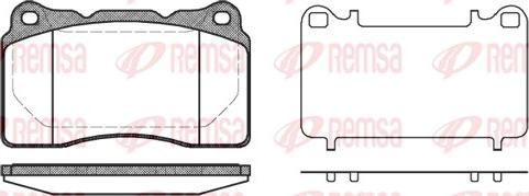 Remsa 0666.10 - Тормозные колодки, дисковые, комплект autosila-amz.com