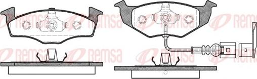 Remsa 0609.11 - Тормозные колодки, дисковые, комплект autosila-amz.com