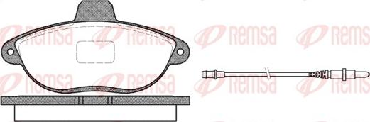 Remsa 0602.02 - Тормозные колодки, дисковые, комплект autosila-amz.com