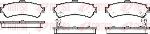 Remsa 0607.02 - Тормозные колодки, дисковые, комплект autosila-amz.com