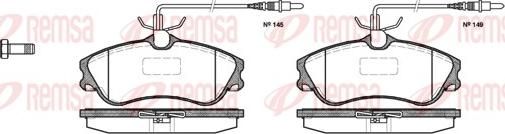 Remsa 0634.04 - Тормозные колодки, дисковые, комплект autosila-amz.com