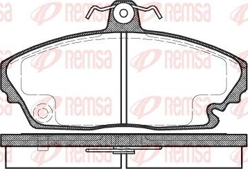 Remsa 0635.00 - Тормозные колодки, дисковые, комплект autosila-amz.com