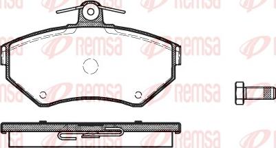 Remsa 0631.00 - Тормозные колодки, дисковые, комплект autosila-amz.com