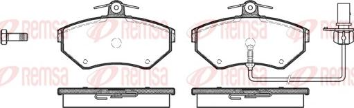 Remsa 0631.12 - 631 12 642 012B-SX=FDB1451=573006B !колодки дисковые п.\ Audi A4, VW Passat 1.6-1.9TDi 96> autosila-amz.com