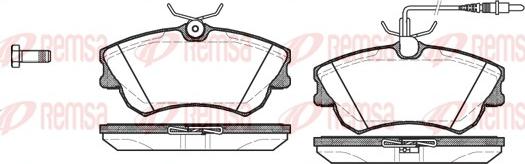 Remsa 0638.02 - Тормозные колодки, дисковые, комплект autosila-amz.com