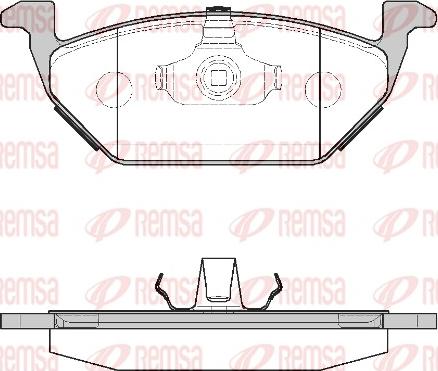 Remsa 0633.00 - Тормозные колодки, дисковые, комплект autosila-amz.com