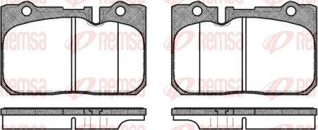 Remsa 0679.00 - Тормозные колодки, дисковые, комплект autosila-amz.com