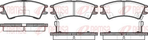 Remsa 0675.02 - Тормозные колодки, дисковые, комплект autosila-amz.com