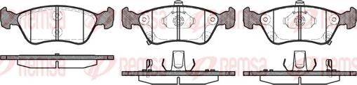 Remsa 0676.02 - Тормозные колодки, дисковые, комплект autosila-amz.com