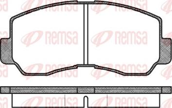 Remsa 0094.40 - Тормозные колодки, дисковые, комплект autosila-amz.com