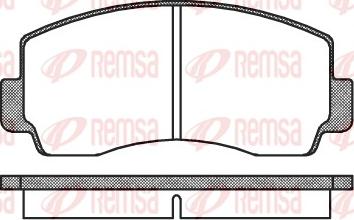 Remsa 0094.00 - Тормозные колодки, дисковые, комплект autosila-amz.com