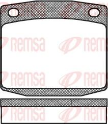 Remsa 0095.00 - Тормозные колодки, дисковые, комплект autosila-amz.com