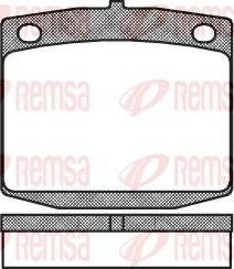 Remsa 0095.10 - Тормозные колодки, дисковые, комплект autosila-amz.com