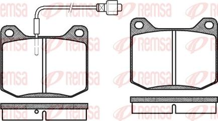 Remsa 0045.02 - Тормозные колодки, дисковые, комплект autosila-amz.com