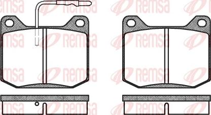 Remsa 0045.32 - Тормозные колодки, дисковые, комплект autosila-amz.com