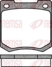 Remsa 0040.00 - Тормозные колодки, дисковые, комплект autosila-amz.com