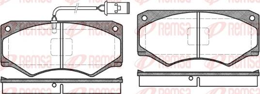 Remsa 0047.52 - Тормозные колодки, дисковые, комплект autosila-amz.com