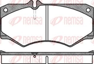 Remsa 0047.30 - Тормозные колодки, дисковые, комплект autosila-amz.com