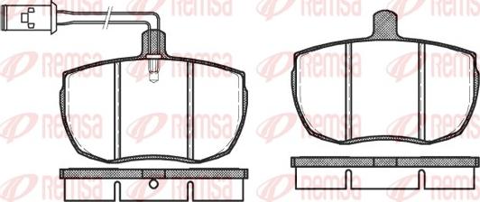 Remsa 0056.11 - Тормозные колодки, дисковые, комплект autosila-amz.com