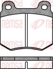 Remsa 0069.10 - Тормозные колодки, дисковые, комплект autosila-amz.com