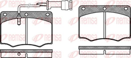 Remsa 0064.02 - Тормозные колодки, дисковые, комплект autosila-amz.com