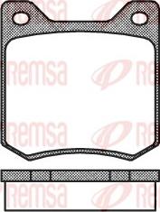 Remsa 0066.00 - Тормозные колодки, дисковые, комплект autosila-amz.com