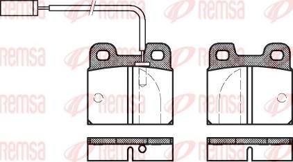 Remsa 0005.11 - Тормозные колодки, дисковые, комплект autosila-amz.com