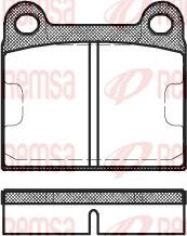 Remsa 0006.60 - Тормозные колодки, дисковые, комплект autosila-amz.com