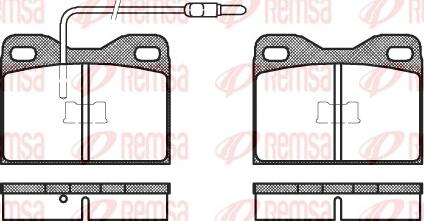 Remsa 0008.14 - Тормозные колодки, дисковые, комплект autosila-amz.com