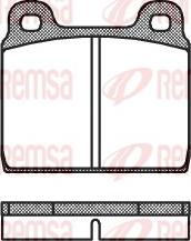 Remsa 0002.00 - Тормозные колодки, дисковые, комплект autosila-amz.com