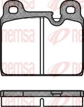 Remsa 0002.30 - Тормозные колодки, дисковые, комплект autosila-amz.com