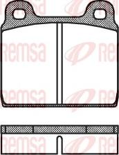 Remsa 0002.20 - Тормозные колодки, дисковые, комплект autosila-amz.com