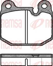 Remsa 0014.10 - Тормозные колодки, дисковые, комплект autosila-amz.com