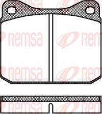 Remsa 0010.00 - Тормозные колодки, дисковые, комплект autosila-amz.com