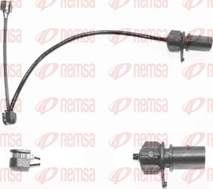 Remsa 001122 - Сигнализатор, износ тормозных колодок autosila-amz.com