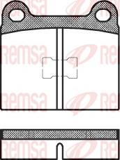 Remsa 0017.00 - Тормозные колодки, дисковые, комплект autosila-amz.com