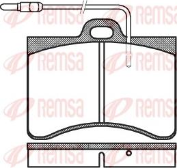 Remsa 0086.04 - Тормозные колодки, дисковые, комплект autosila-amz.com