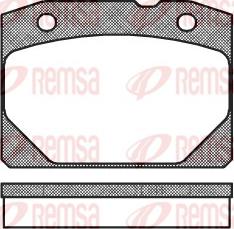 Remsa 0080.00 - Тормозные колодки, дисковые, комплект autosila-amz.com