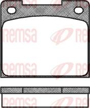 Remsa 0039.00 - Тормозные колодки, дисковые, комплект autosila-amz.com