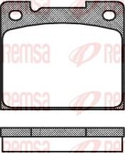 Remsa 0039.30 - Тормозные колодки, дисковые, комплект autosila-amz.com