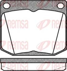 Remsa 0038.30 - Тормозные колодки, дисковые, комплект autosila-amz.com