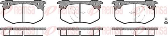 Remsa 0029.12 - Тормозные колодки, дисковые, комплект autosila-amz.com