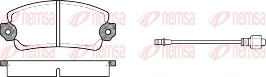 Remsa 0025.12 - Тормозные колодки, дисковые, комплект autosila-amz.com