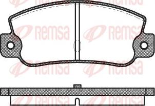 Remsa 0025.30 - 025 30 FDB456=571301B !колодки дисковые з.\ Fiat Croma 1.6-2.5TD 88-96,Lancia Dedra 1.8-1.9TD 89-96 autosila-amz.com