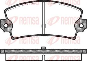 Remsa 0021.40 - Тормозные колодки, дисковые, комплект autosila-amz.com