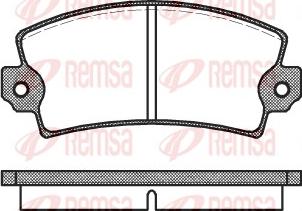 Remsa 0021.00 - Тормозные колодки, дисковые, комплект autosila-amz.com
