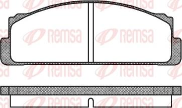 Remsa 0022.20 - Тормозные колодки, дисковые, комплект autosila-amz.com