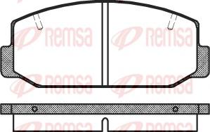 Remsa 0075.40 - Тормозные колодки, дисковые, комплект autosila-amz.com
