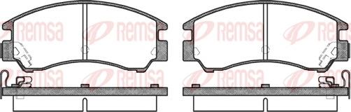 Remsa 0191.04 - Тормозные колодки, дисковые, комплект autosila-amz.com