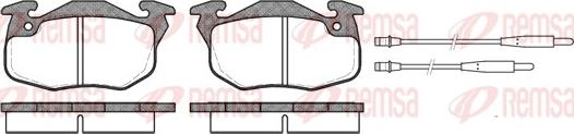 Remsa 0192.44 - Тормозные колодки, дисковые, комплект autosila-amz.com